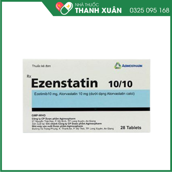Ezenstatin 10/10 trị tăng cholesterol máu